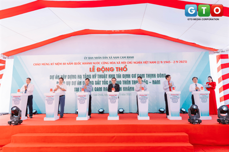 Lễ Động Thổ Khu Tái Định Cư Cam Thịnh Đông Phục Vụ Dự Án Đường Sắt Tốc Độ Cao Bắc - Nam
