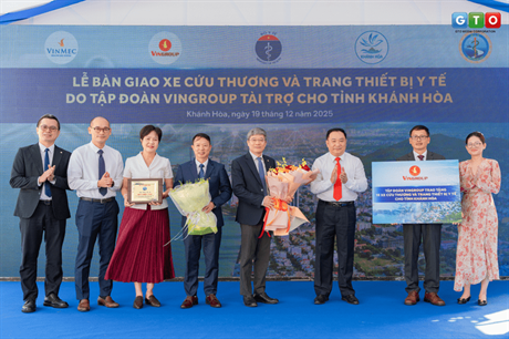 LỄ BÀN GIAO XE CỨU THƯƠNG VÀ TRANG THIẾT BỊ Y TẾ DO TẬP ĐOÀN VINGROUP TÀI TRỢ CHO TỈNH KHÁNH HÒA