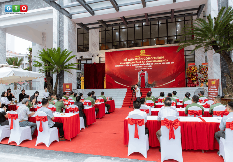  Lễ gắn biển công trình Nhà khách Công an tỉnh Khánh Hòa