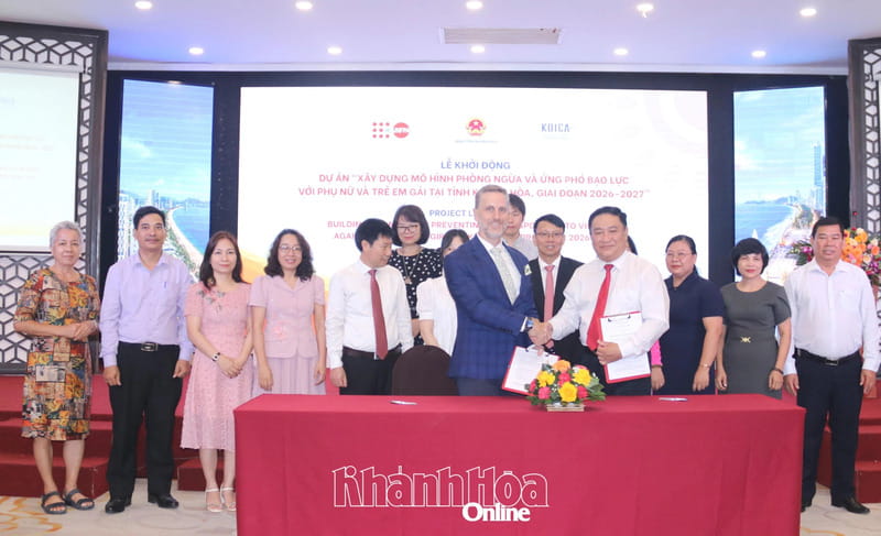 Lễ khởi động dự án phòng ngừa và ứng phó bạo lực với phụ nữ và trẻ em gái tại tỉnh Khánh Hòa, giai đoạn 2026 - 2027
