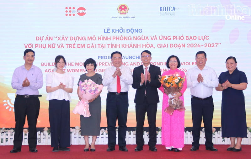 Lễ khởi động dự án phòng ngừa và ứng phó bạo lực với phụ nữ và trẻ em gái tại tỉnh Khánh Hòa, giai đoạn 2026 - 2027