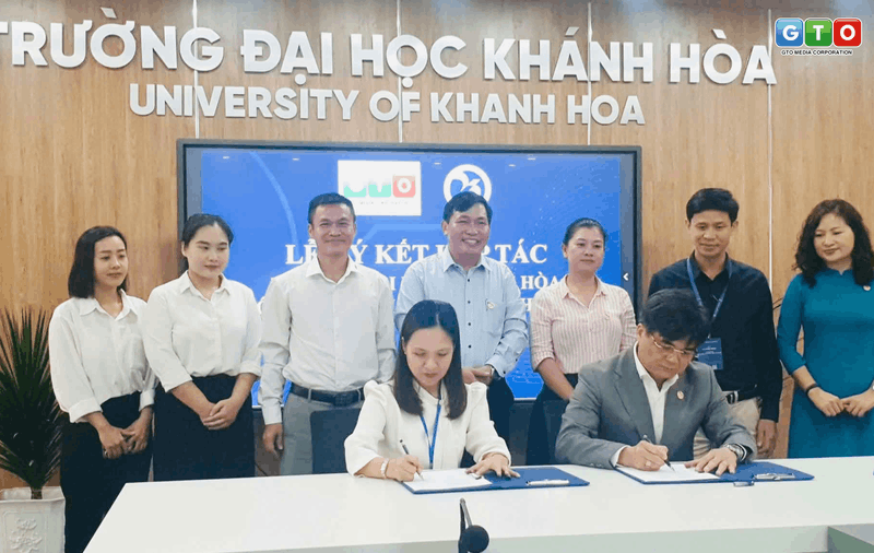 Lễ ký kết Biên bản Ghi nhớ hợp tác (MOU) giữa Trường Đại học Khánh Hòa và Công ty Cổ phần Truyền thông GTO