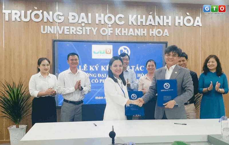 Lễ ký kết Biên bản Ghi nhớ hợp tác (MOU) giữa Trường Đại học Khánh Hòa và Công ty Cổ phần Truyền thông GTO